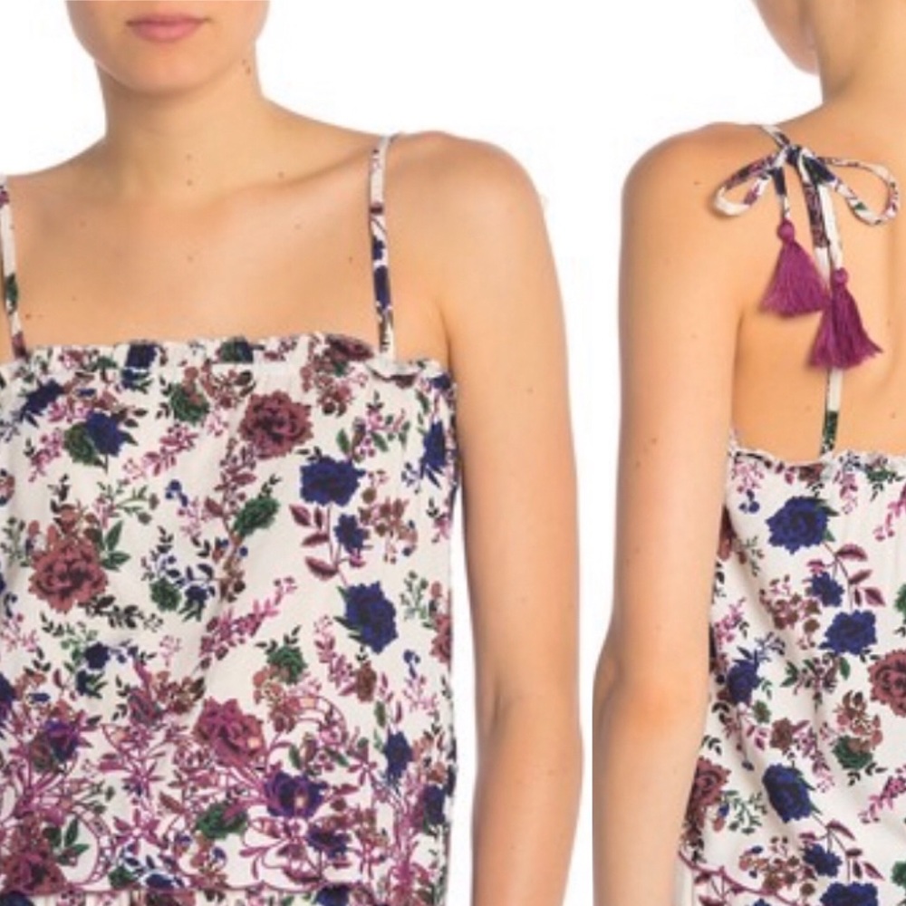 Ellis Floral Embroidered Eyelet Tank Top